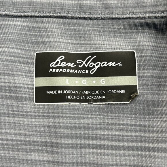 Ben Hogan Men's and Big Men's Performance Short Sleeve Printed Golf Polo Shirt L - Picture 4 of 9